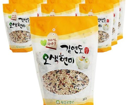 가성비최고 오색현미 500g X 12봉  쌀귀리 500g X 3봉 총15봉 베스트5